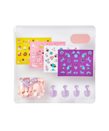 KISS imPRESS Kids Nail Artist Kit - 20 Fake Nails, 6 Accent Nails, 4 Sticker Sheets - Buy Online on GoSupps.com