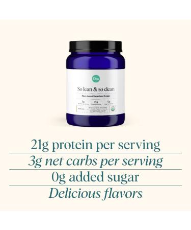 Ora Organic Vanilla Chai Vegan Protein Powder - 21g Plant Based Protein for Women and Men | Keto, Paleo, Dairy-Free, Soy-Free | Gluten-Free | 20 Servings - Buy Online on GoSupps.com