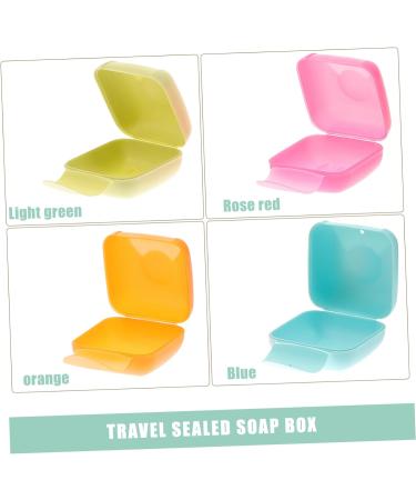 Healeved 4pcs Box Bathroom Soap Dish Soap Savers Case Container Soap Dish Holder Soap Dish with Lid and Drainage Soap Dish Case Draining Soap Saver Soapdish Handmade Soap Travel Soap Box 7.00X7.00X4.00CM As Shown - Buy Online on GoSupps.com