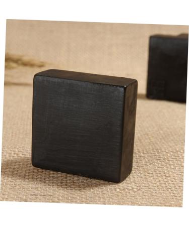 FRCOLOR 3pcs Handmade Charcoal Facial Soap | Natural Cleansing Soap for Deep Clean & Refresh | Black Charcoal Face Wash - Buy Online on GoSupps.com