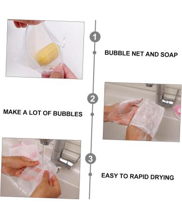 OHPHCALL 80 Pcs Soap Bag Soap Net Foaming Mesh Gloves Soap Bags Mesh Exfoliating Mesh Soap Saver Bag Nylon 12x9.5cmx2pcs Random Colorx2pcs - Buy Online on GoSupps.com
