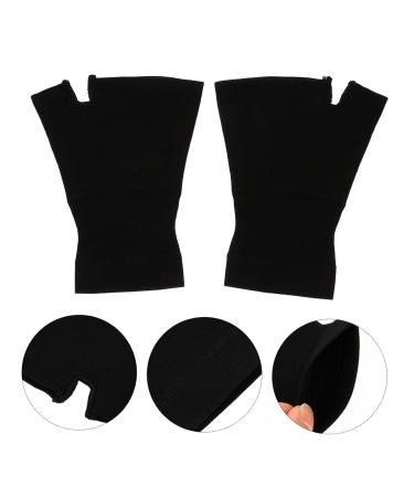 NOLITOY Women s Wristband & Thumb Support Gloves for Tendonitis - Warm Black Gloves 15x12cm - International Shipping Available - Buy Online on GoSupps.com