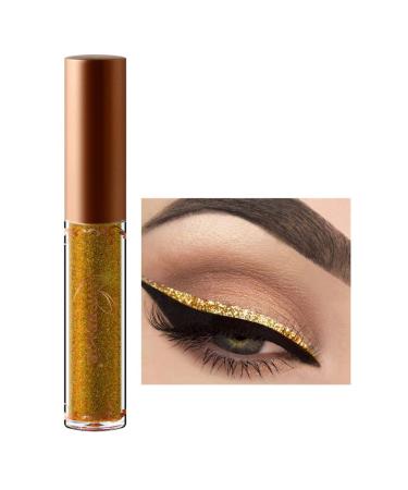 Pigmented Diamond Glitter Liquid Eyeshadow Eyeliner Makeup for Eyes Gold ROMANTIC BEAR A3