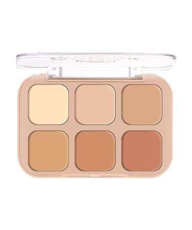 Iouyjiu Makeup Concealer Palette Facial Contouring Powder Palette Natural Tone Beauty Supplies Perfect for Parties Night Out Daily Use Shopping & Dating