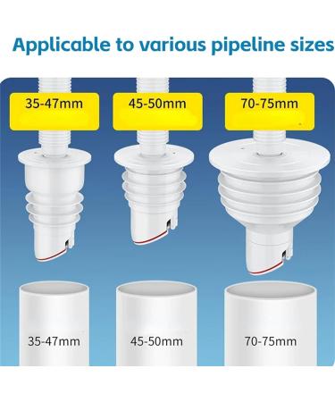 Drainages Seal Drain Anti-Odor Sealing Gaskets Washer Drain Seal Rings Rubber Seal for Blockages Prevention Drain Seal White 60 to 65mm - Buy Online on GoSupps.com