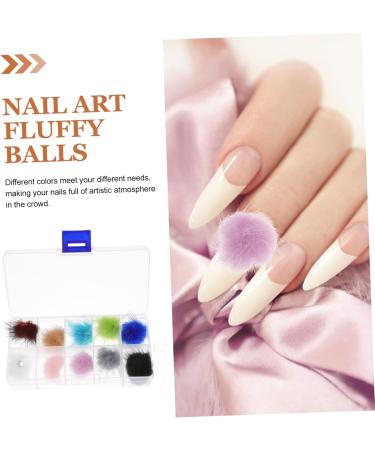 FRCOLOR 5 Boxes Nail Set Nail Stuff Fluffy Nail Charms Nail Decor Nail Pompom Magnet Manicure Plush Puff Nail Charms Nail Polish Kit Nail Puff Magnet Nail Ornaments Nail Brush Velvet - Buy Online on GoSupps.com