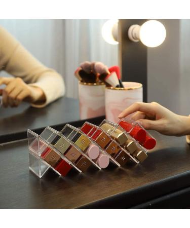 Koomiao Lipstick Organizer - 16 Slot Transparent Acrylic Display Stand for Cosmetics & Lipstick Storage - Buy Online on GoSupps.com