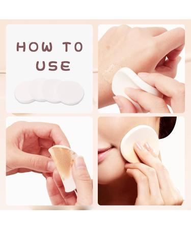 8 Pack Makeup Sponge Blenders Circle Shaped White Soft and Flexible Foundation Make up Blender Pads for Liquid Creams and Powders Wet and Dry use Perfect for Everyday Use - Buy Online on GoSupps.com