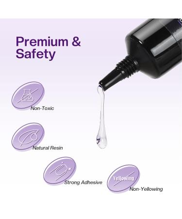 Morovan Solid Gel Nail Glue - 20ML Strong Clear Gel for Press-Ons Acrylic Nails & UV Nail Extensions - Buy Online on GoSupps.com