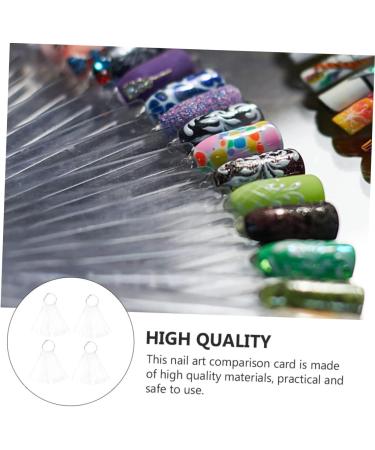  Didiseaon Didiseaon 150 Pcs Fan-Shaped Nail Polish Color Board Practice Nail Plate Nail Color Card Sample - Buy Online on GoSupps.com