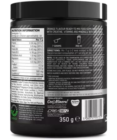 Optimum Nutrition Platinum Creatine Plus Powder Orange 350g 50 Servings Orange 350g - Buy Online on GoSupps.com