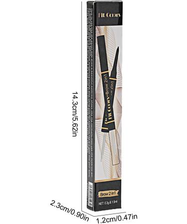 Eye Brow Pencil - Double Head Waterproof Eyebrow Pencil with Eyebrow Shaping Liquid | Ultra Precise Brow Makeup Eyebrow Pencil for Women and Girls Frifer 04 - Buy Online on GoSupps.com