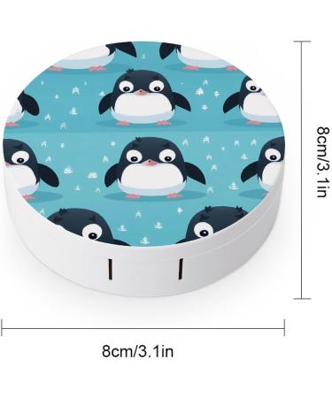 Buy Portable Penguin Contact Lens Case with Mirror | Cute Travel Kit for Eye Lens - Buy Online on GoSupps.com