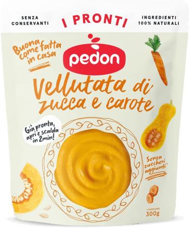  Italian Gourmet E.R. Pedon I Pronti Pack of 6 Pumpkin and Carrot Creams 300g + P lati Italian Gourmet 400g - Buy Online on GoSupps.com