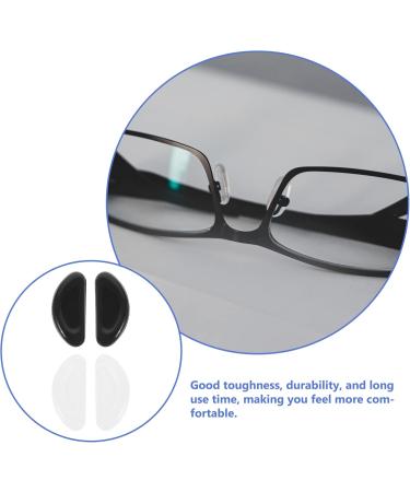 Healvian 20 Pairs Silicone Nose Pads for Glasses | Slipproof & Comfortable Nasal Cushions for Schnapps Glasses | Air Chamber Nose Protection Accessories - Buy Online on GoSupps.com