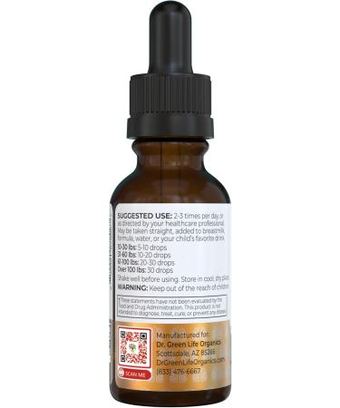 Dr. Green Mom Bronchial Calm Kids - Natural Cough Liquid Drops for Babies, Toddlers & Children - Herbal Kids Cold & Flu Support - Natural, Sugar-Free, Non-GMO, Dye-Free - Buy Online on GoSupps.com