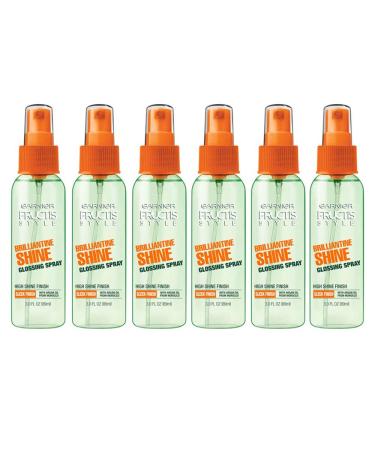 Garnier Fructis Style Brilliantine Shine Glossing Spray 3 Oz (Pack of 6) Argan Oil 3 Fl Oz (Pack of 6)