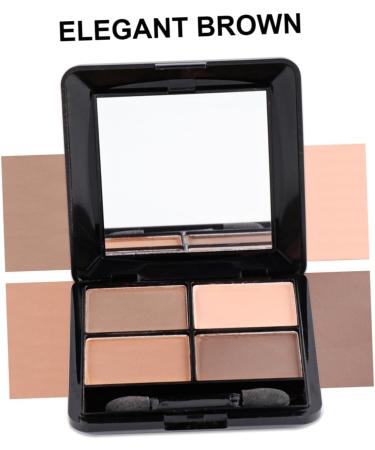 Beavorty 3pcs 4 Shadow Mirror Eye Elegant Colors Matte and with Brown Sponge Eyeshadow Makeup 1 count (Pack of 1) As Shownx3pcs - Buy Online on GoSupps.com