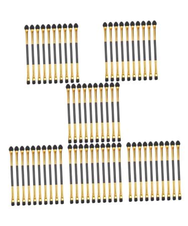 Beavorty Foundation Brush 120 Pcs double ended eyeshadow brush makeup Eyeshadow Makeup Brush Eyeshadow Dual Sided Blush Brush 12x0.5cmx6pcs As Shownx6pcs