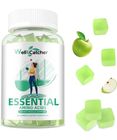 EAA Gummies Essential Amino Acids - All 9 Essential Aminos and All Branched-Chain Aminos (BCAAs) with Muscle Recovery Energy Support Sugar Free Green Apple Flavor 30 Servings 1 - Buy Online on GoSupps.com