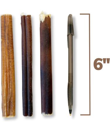 Purely Paws Premium All-Natural Beef Bully Sticks - Safe Digestible Dog Chews - Long-Lasting Low-Odour Rawhide Free - (6" 10 Count) 6" (Pack of 10) - Buy Online on GoSupps.com