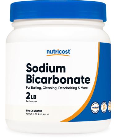 Nutricost Sodium Bicarbonate (2 LB) - 600mg Per Serving Non-GMO Gluten Free - Buy Online on GoSupps.com