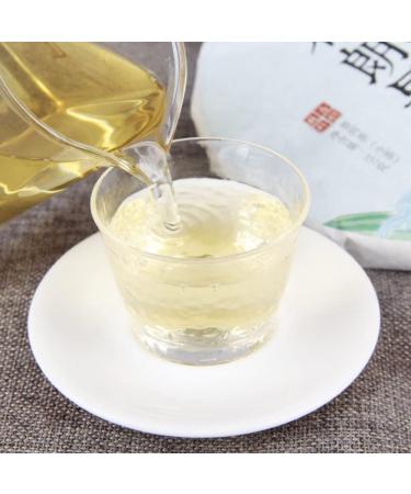 HQZM Yunnan Puer Raw Tea Brown Mountain Early Spring Tender Buds Qizi Cake Tea 357g Unique Tea Charm - Buy Online on GoSupps.com