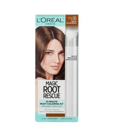 L'Oreal Magic Root Rescue 10 Minute Root Coloring Kit 5G Medium Golden Brown 1 Application