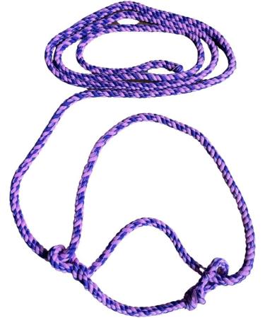 Equine Outlet Adjustable Small Rope Halter - Pony Sheep Llama Section A Shetland Calf (Pink/Purple) Pink / Purple - Buy Online on GoSupps.com