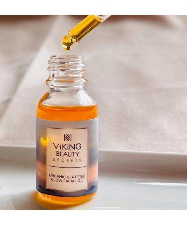 Organic Glow Facial Oil | Hydrating Face Oil with 11 Organic Oils & Nordic Berries | Unisex Face Oil - 0.5 fl oz - Buy Online on GoSupps.com