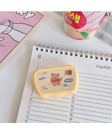 Qingsi Bear Green Contact Lens Box - Cute & Stylish Storage Solution for Lenses - International Shipping Available - Buy Online on GoSupps.com