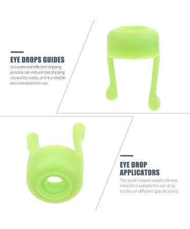 Healifty 2pcs Silicone Eye Drop Helper for Seniors - Green | Dispenser Assist Device for Easy Eye Drops Application - Buy Online on GoSupps.com