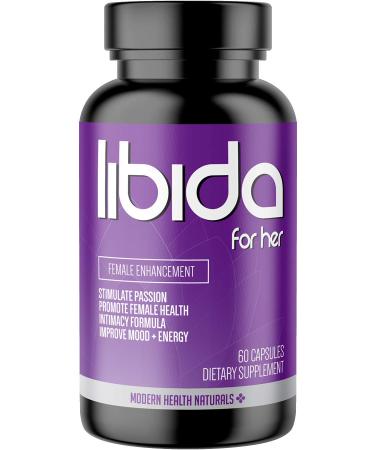 Libida for Her - Female Enhancement Pills for Women - Boost Mood & Balance Hormones Naturally - Reignite Passion & Reduce Dryness - Increase Energy & Vitality - PMS & Menopause Relief - 60 Caps - USA