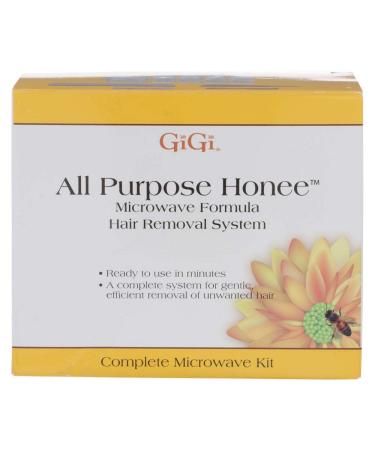 GiGi All Purpose Honee Microwave Kit for Hair Waxing/Hair Removal  Complete Hair Removal System