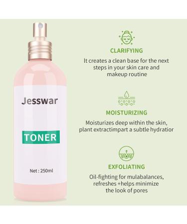 Jesswar Soothing Toner pH 5.5 - Calming Hydrating & Purifying Skin Care | Vegan & Cruelty-Free | 250ml - Buy Online on GoSupps.com