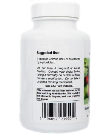 Buy Supreme Nutrition Hawthorn - 90 Pure Vegetarian Capsules for Heart Health | International Shipping Available - Buy Online on GoSupps.com