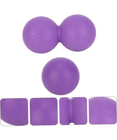 Beavorty Peanut Yoga Massage Ball & Roller - Double Muscle Relief & Lacrosse Trainer - Violet - Buy Online on GoSupps.com