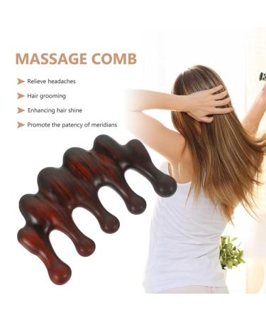 Buy Minkissy Wooden Scalp Massager Set - 2 Pieces for Hair Growth & Relaxation | Ideal for Women - Buy Online on GoSupps.com
