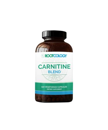 Rootcology Carnitine Blend - L-Carnitine & Acetyl-L-Carnitine Formula by Izabella Wentz Author of The Hashimoto's Protocol Ideal for Vegetarians (120 Capsules)
