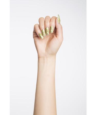 ThumbsUp Nails Kamala Indian Floral Metallic Nail Wraps/Self-adhesive/Nail Foil Polish Strips/Full Coverage Nail Art Stickers / 20 Wraps Per Pack - Buy Online on GoSupps.com