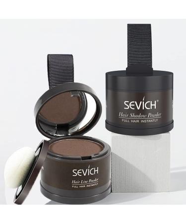 Sevich Instant Hairline Shadow: Grey Hair Root Concealer & Beard Line Touch Up, Medium Brown - Windproof & Sweatproof - Buy Online on GoSupps.com