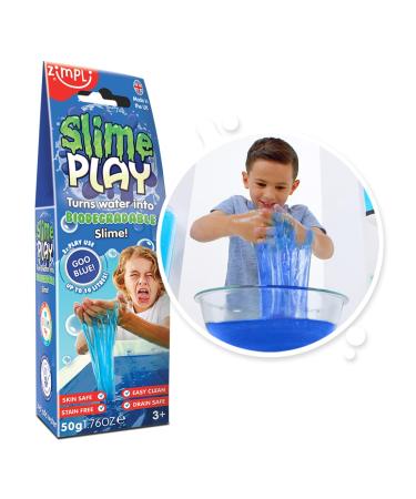 Slime Play Blue from Zimpli Kids Magically turns water into gooey colourful slime Early Development & Activity Toy for Children Educational Gift for Boys & Girls Slime Play Blue Slime Play Blue