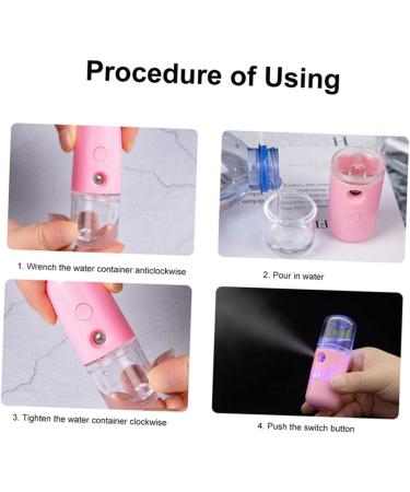 Healeved 4 Pcs Spray Hydrating Apparatus Facial Cleaner Spray Humidifier Spa Cleaner Bottle Plastic 10.5x3.5cmx2pcs - Buy Online on GoSupps.com