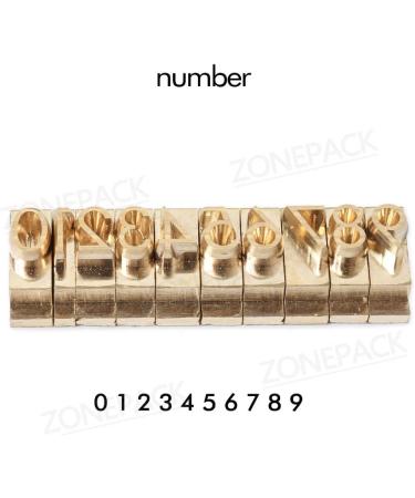 ZONEPACK Stamping Mold Copper Brass Stamping Flexible Letters Numbers Alphabets Symbols Characters Molds CNC Engraving Molds for Hot Foil Stamping Machine (83pcs F Font with Wood Box) - Buy Online on GoSupps.com