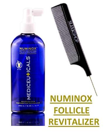 Therapro MEDIceuticals Numinox Follicle Revitalizer - Scalp Energizer and Hair Stimulator - Advanced Hair Restoration Technology with Sleek Steel Pin Comb - 8.45 oz/250 ml - Buy Online on GoSupps.com