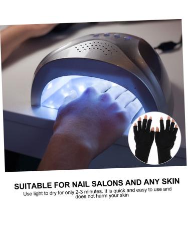 Ipetboom 1 Pair Nail Gloves Nail Polish Gloves Driving Gloves Manicure Gloves Uv Protection Protective Gloves Uv Gloves for Gel Nail Lamp Sunblock Gloves Polyester Dryer Sun Protection Miss - Buy Online on GoSupps.com