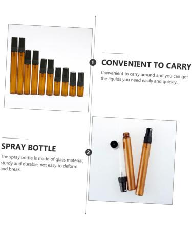 FRCOLOR Perfume 40 Pieces Empty Perfume Bottle Spray Bottle Perfume Atomiser Mini Terrarium Brown Perfume Bottle Perfumer Bottle Atomiser Mini Bottle Empty Bottle Glass Vial Glass Container - Buy Online on GoSupps.com