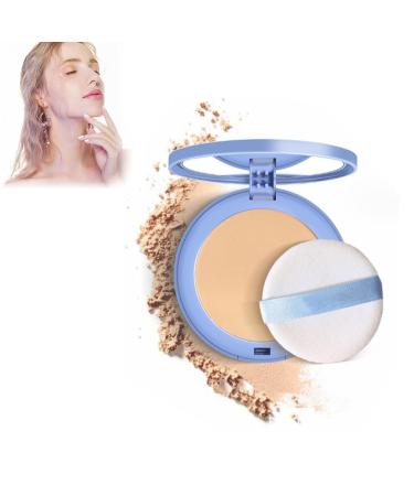 GAGK Matte Perfection Pressed Powder Matte Wet and Dry Powder Oil Control Face Pressed Powder Matte Smooth Setting Powder Waterproof Long Lasting Finishing Powder (Natural Beige)