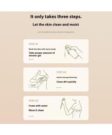  Generisch Korean scented moisturizing body wash - Long-lasting shower gel - 300 ml - Body care - Firming - Long-lasting fragrance (1 300 ml) - Buy Online on GoSupps.com