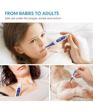 Buy Digital Oral Thermometer for Adults - Fast 60s Fever Reading - Blue | International Shipping - Buy Online on GoSupps.com